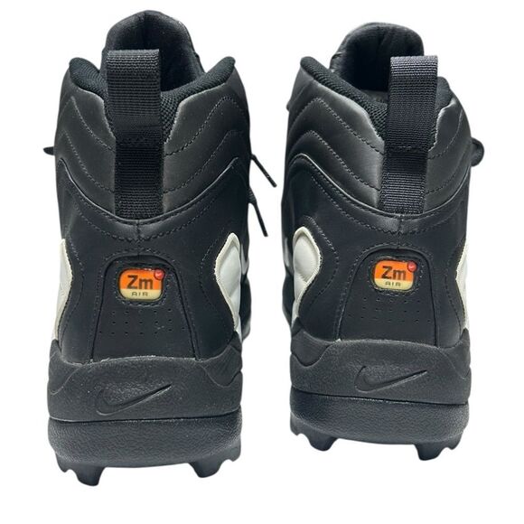 New 2002 Vintage Nike Zoom Air TD Football Cleats Black and White ZM Deadstock - Picture 6 of 13